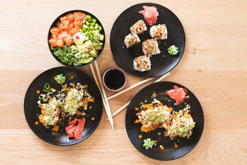 Colorful delicious healthy food