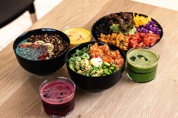 Colorful delicious healthy food