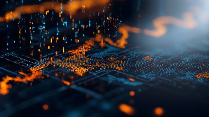 Visualizing Data Dynamics: Colorful Abstract Representation of Stock Market Trends and Algorithms