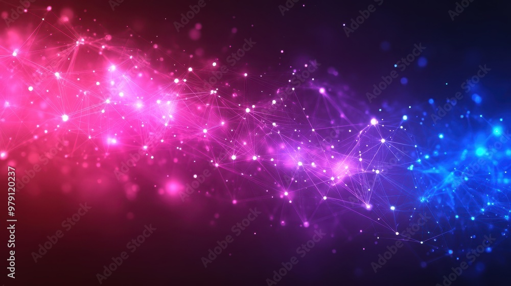 Poster futuristic digital network connection abstract background