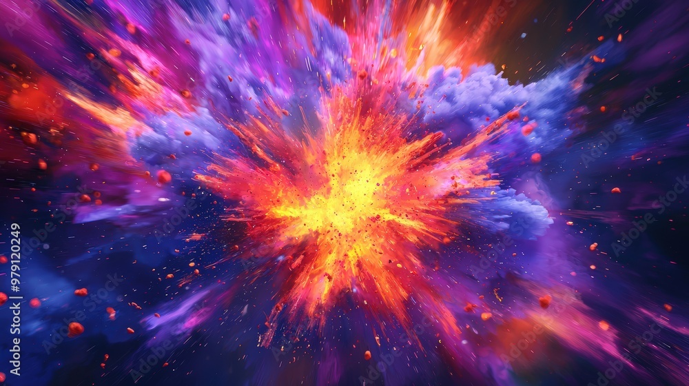 Poster Abstract cosmic explosion