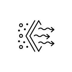 Filtration and separation linear icon. Line customizable illustration. Contour symbol. Vector isolated outline drawing. Editable stroke