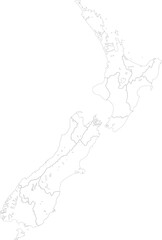 NEW ZEALAND OUTLINE MAP