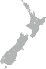 grey new Zealand map