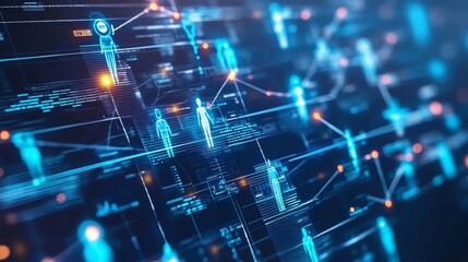 Obraz premium the exchange of health information between healthcare providers with an image depicting seamless sharing of patient records across healthcare networks.