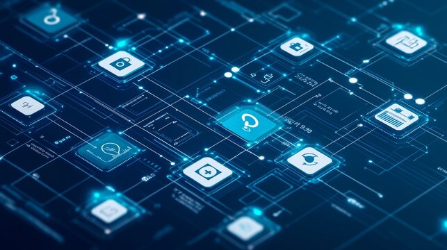 the exchange of health information between healthcare providers with an image depicting seamless sharing of patient records across healthcare networks.