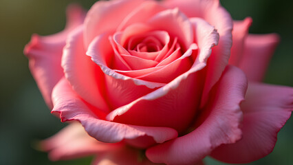 Happy valentine's day Extreme close up of a pink rose