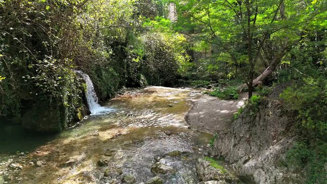 Il fiume Tenza che attraversa la cittadina di "Campagna" in provincia di Salerno.
Vista aerea dell'antico Borgo di Campagna, citta del sud Italia.