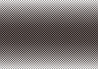 Seamless Monochrome Vector Screen Tones Isolated On A White Background. Horizontally And Vertically Repeatable.