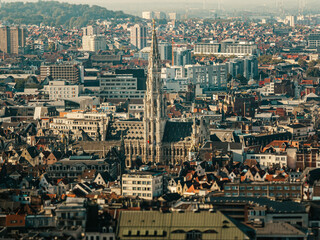 aerial view of Brussels 
