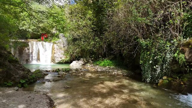 Il fiume Tenza che attraversa la cittadina di "Campagna" in provincia di Salerno.
Vista aerea dell'antico Borgo di Campagna, citta del sud Italia.