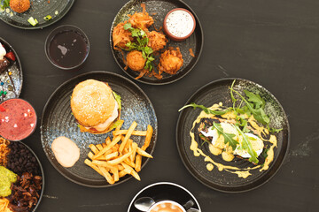 Delicious Diner Brunch Spread 