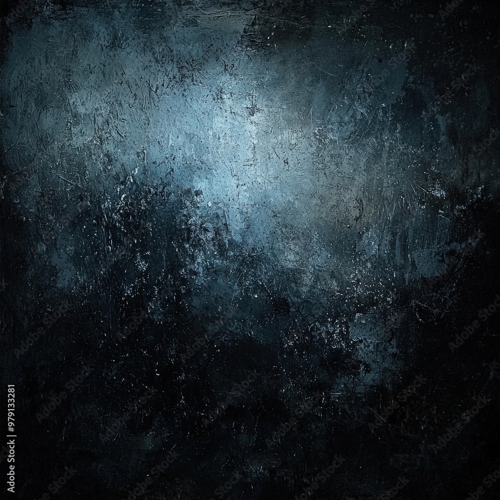 Wall mural Dark blue grunge texture