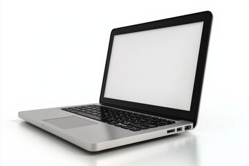 Fototapeta premium Laptop Mockup on Isolated white background created with Generative AI