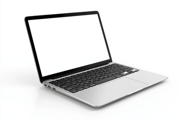 Fototapeta premium Laptop Mockup on Isolated white background created with Generative AI