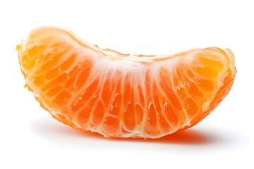 A slice of a juicy mandarin orange.