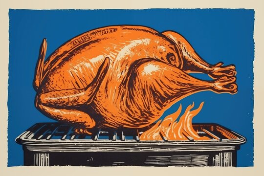 recommend clip art: Roasted Turkey roasted animal turkey.