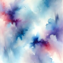 Naklejka premium Abstract watercolor background with soft, flowing colors that blend harmoniously