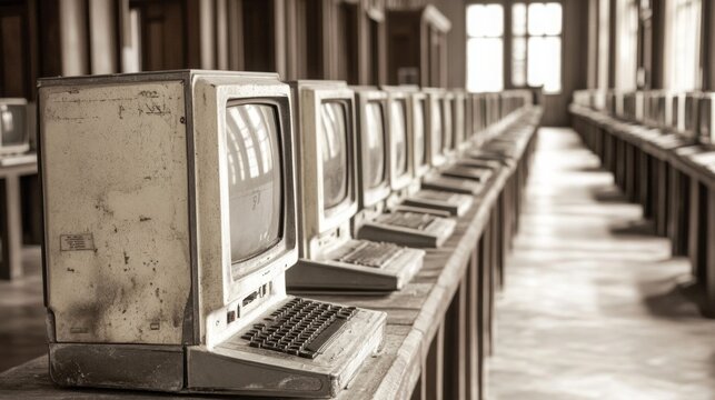 old school computer terminal