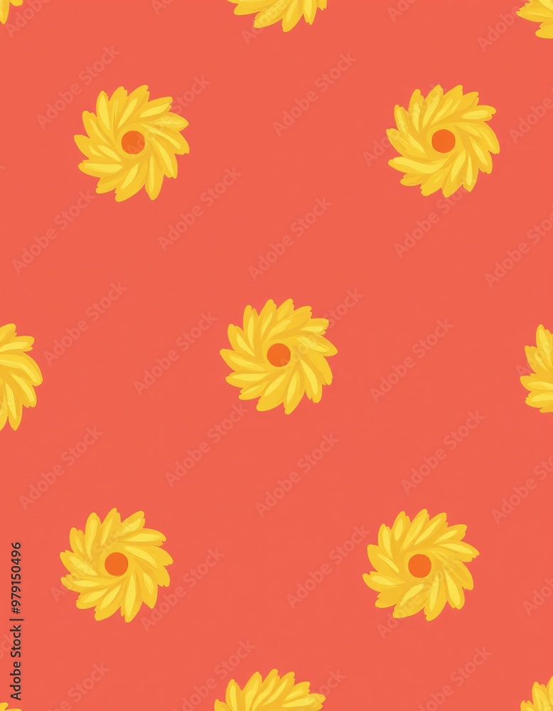 Poster hand-drawn pasta shapes: create a simple, minimalist design with a fuchsia background