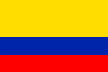 Illustration of the flag of Columbia. 