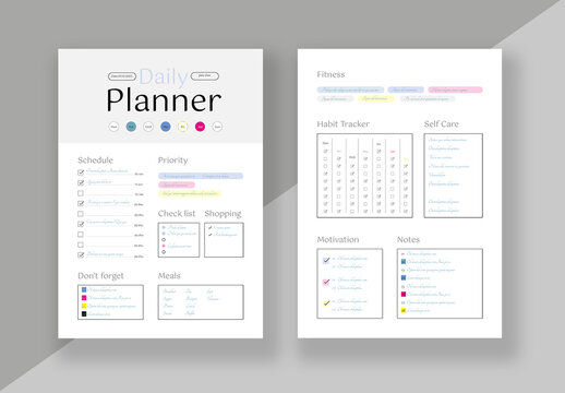 Daily Planner Layout