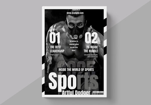 Sports Book Cover Layout