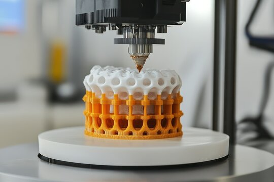 3D Printer In Action Creating An Object