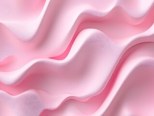 Fototapeta premium Soft pink waves create a smooth, flowing texture, ideal for backgrounds or design elements.