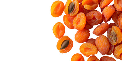 Fototapeta premium Apricots Isolated on Transparent Background