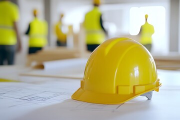 Modern Helmet and Tools for Construction with Copy Space Image for Innovative Construction Concepts and Project Design