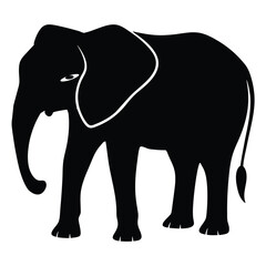 Silhouette Elephant Vector Art for Unique Design Projects