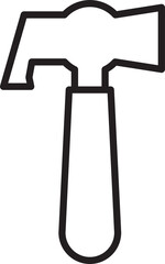 Hammer Line Icon
