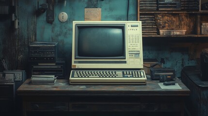 old school computer terminal