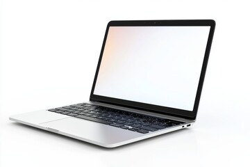 Fototapeta premium Laptop Mockup on Isolated white background created with Generative AI