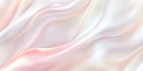 Obraz premium A smooth, flowing, pastel-colored fabric texture with soft gradients.
