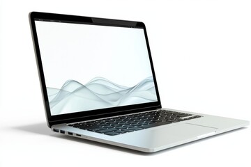Laptop Mockup on Isolated white background created with Generative AI