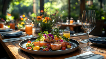 Gourmet Salmon Dinner - Photo
