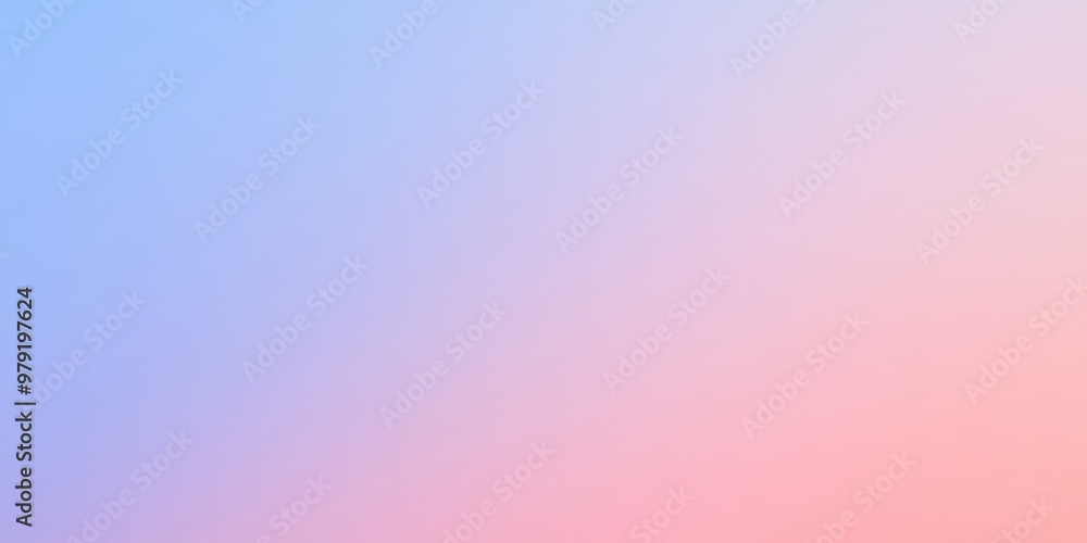 Poster a soft gradient blending blue and pink hues, creating a calming visual effect.