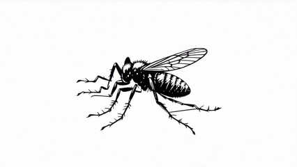 mosquito isolated on white background