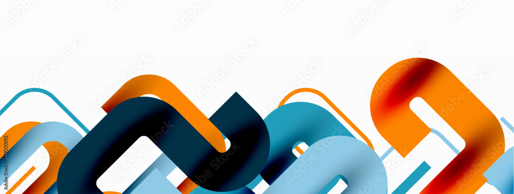 Poster wave lines minimal abstract background