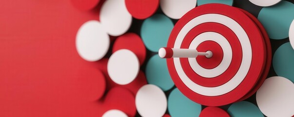 Digital marketing board, with pinned niche interests and customer behavior patterns, 3D illustration