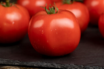 ripe red tomatoes on the table