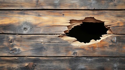 Weathered wooden plank background with rustic brown texture
