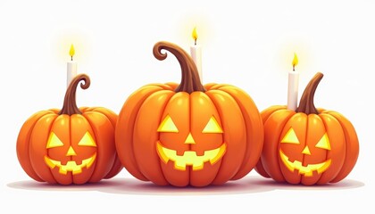  Spooky Halloween Pumpkins with Candles