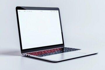 Laptop Mockup on Isolated white background created with Generative AI