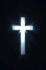 Cross background glowing symbol.