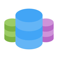 Data Vector Flat Icon Design