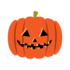 可愛いハロウィンのジャックオランタン(オレンジ)