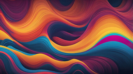 Obraz premium Psychedelic wave abstract background
